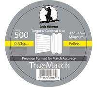 David Nickerson True Match .177 Tin of 500 by - Weight 8.18 gr, Manufactured in Italy