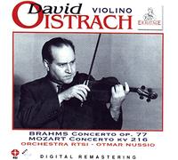 David Oistrach (Oistrakh) - Violino - Brahms concerto op. 77 - Mozart concerto kv 216 - Orchestra RTSI - Otmar Nussio - Ermitage - Digital Remastering