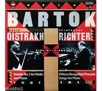 DAVID OISTRAKH & SVIATOSLAV RICHTER - bartok: sonata no. 1 for violin & piano / 15 hungarian peasant songs f LP
