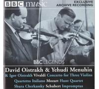 David Oistrakh - Vivaldi: Triple Violin Concerto, Mozart: String Quartet, Schubert: Impromptus (UK Import)
