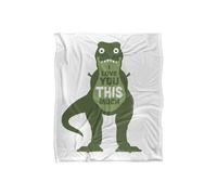 David Olenick Amourosaurus Silky Touch Super Soft Throw Blanket 152 X 127 cm in White David Olenick White 152 X 127 cm