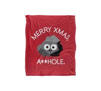 David Olenick Sock It To 'Em Silky Touch Super Soft Throw Blanket 152 X 127 cm in White David Olenick White 152 X 127 cm