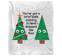 David Olenick Spruced Up Silky Supersoft Blanket Multicoloured (152Cm X 127Cm)