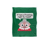 David Olenick The Claus Come Out Silky Touch Super Soft Throw Blanket 152 X 127 cm in White David Olenick White 152 X 127 cm