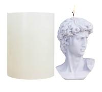 David OrnamentMold- 15.7x11.7x11.7cm 3D SiliconeMold, - Flexible CastingMold, Non-Tear Durrable Design | Cylinder CandleMoldSoap Dessert Jelly Ice Cream DIY Handmade Crafts Kitchen