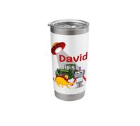 David Personalized Custom Name Boys Stainless Steel Insulated Tumbler