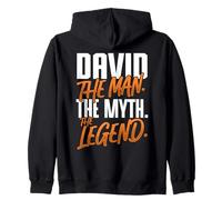 David Personalized Name The Man The Myth The Legend Zip Hoodie