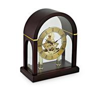 David Peterson SKC13 Dark Wood Skeleton Mantel Clock - C18122