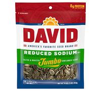 David Roasted and Salted Reduced Sodium Sunflower Seeds, Original Flavour, 16 oz