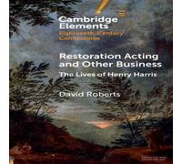 David Roberts Restoration Acting & Other Business Paperback Book David Roberts Multicolor