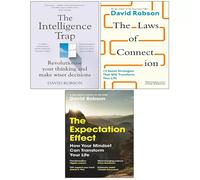 David Robson Collection 3 Books Set Laws of Connection (HB), Expectation Effect