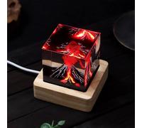 David Rocco Volcano Night Lights Lava Lamp Volcano Eruption Ornament 3D Mini Lava Lamp Epoxy Resin Night Light Decorate A Room Decoration Creative Gifts for Kids Men and Women (Volcano)