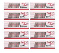 David Ross Slim 5mm Filters for Rolled Cigarettes Tar Filters for Thin Cigarettes 10 x 10 Pack