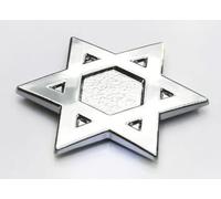 David`s Star Jewish Israel Car 3D chrome decal sticker