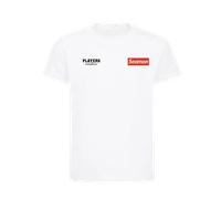 David Seaman Red Logo Kids T-Shirt - White / 7-8 years