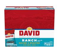 DAVID Seeds David Sunflower Seeds, Ranch, 1.625-Ounce Unpriced Tubes (Pack Of 12)