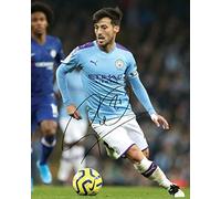 David Silva - Manchester City Autograph Signed A4 Photo Print