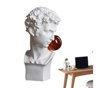David Statue, Gr ust | Gr ust Bubbles David w Sculpture , Decorative Desktop Art Statue, Our David Bust Brings Creativity and Artistic Sense to Any Living Space, Waterproof