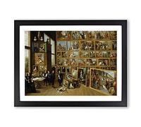 David Teniers III Maturity Classic Painting Framed Print | A4 Black Framed Wall Art | Ready to Hang | Classic Historical Picture | Living Room Bedroom Lounge Office