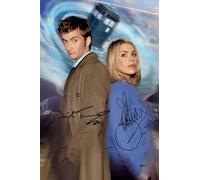 David Tennant & Billie Piper - Doctor Who Autographed Signed A4 Photo Print