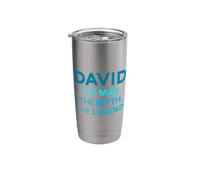David The Man The Myth The Legend Name Personalized Boys Stainless Steel Insulated Tumbler