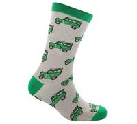 David Van Hagen Mens Land Vehicle Socks - Green Socks