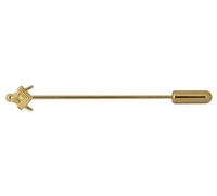 David Van Hagen Mens Masonic Cravat Pin - Gold