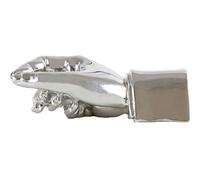 David Van Hagen Mens Paper Weight and Pen Holder - Silver