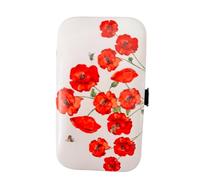 David Viggers - Manicure Set for Women and Men - Pedicure Kit in Luxury Case - Thoughtful Gifts for Women and Men - 11.5cm H x, 7cm W x, 2cm D (Poppies)