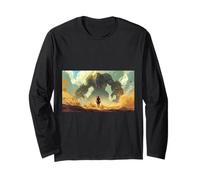 David vs Goliath: Young Shepherd Faces Giant Warrior Long Sleeve T-Shirt