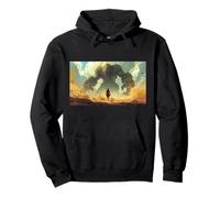 David vs Goliath: young shepherd faces giant warrior Pullover Hoodie