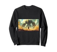 David vs Goliath: young shepherd faces giant warrior Sweatshirt