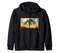 David vs Goliath: young shepherd faces giant warrior Zip Hoodie
