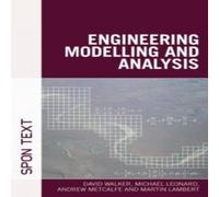 David Walker Engineering Modelling & Analysis Paperback Book David Walker Multicolor