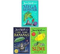 David Walliams Collection 3 Books Set (Megamonster [Hardcover], Code Name Bananas, Slime)