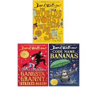 David Walliams Collection 3 Books Set (The World’s Worst Children 3, Gangsta Granny Strikes Again! & Code Name Bananas)