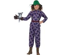 Girls Official Deluxe Awful Auntie Aunty David Walliams World Book Day Week TV Film Fancy Dress Costume Outfit 4-14 Years (12-14 years)