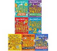 David Walliams World's Worst 7 Books Collection Set (World's Worst Children 2, World's Worst Children 3, World's Worst Teachers, World’s Worst Parents, World’s Worst Pets, World’s Worst Monsters&MORE)