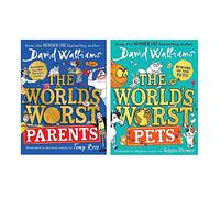 David Walliams World's Worst Series 2 Book Set Collection (World's Worst Parents, World's Worst Pets)