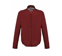 David WeJ Ashford Relaxed Zip Through Jacket - Burgundy - 50