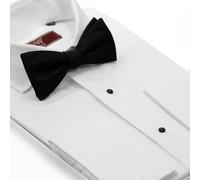 David WeJ Classic Collar Double Cuff Dress Shirt - White - 17