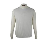 David WeJ Dennis Wool Mock Turtle Neck Jumper - Off White - XXL