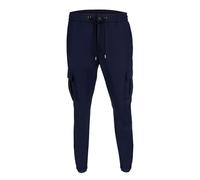 David WeJ Drawstring Trousers with Cargo Pockets - Navy - 42
