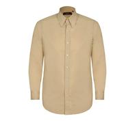 David WeJ Hugo Linen Pin Down Shirt - Beige - XL