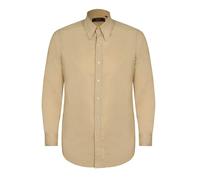 David WeJ Hugo Linen Pin Down Shirt - Beige - XXXL