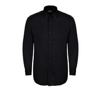 David WeJ Hugo Linen Pin Down Shirt - Black - M
