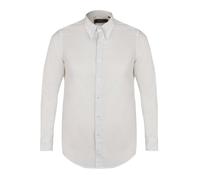 David WeJ Hugo Linen Pin Down Shirt - White - L