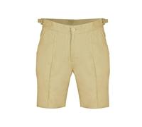David WeJ Hugo Linen Shorts With Side Adjusters - Beige - 46