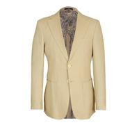 David WeJ Hugo Linen Single Breasted Blazer - Beige - 54