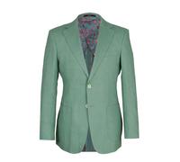 David WeJ Hugo Linen Single Breasted Blazer - Teal - 56